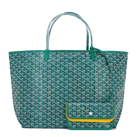 green goyard tote price|Goyard saint louis tote green.